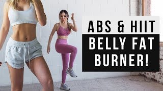 Belly Fat Burner Workout  20 MIN ABS amp HIIT CARDIO Workout At Home  No Jumping alt [upl. by Awjan180]