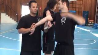 Silat Suffian Bela Diri  Unarmed vs 2 Knives Desenzano Italy [upl. by Anaher715]