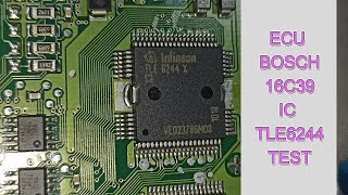 HOW TO TEST IC TLE6244 ECM BOSCH ECU 16C39 HYUNDAI KIA [upl. by Brear]