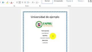 ✅Como hacer portadas en word creativas y fáciles Para Trabajo y universidad [upl. by Gualtiero]