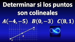 16 Determinar si los puntos son colineales con la fórmula de la distancia [upl. by Paugh190]