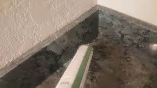 correctly installing Granite backsplash for watertight installation [upl. by Yruama]