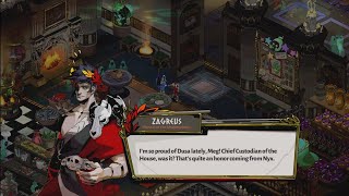 Zagreus tells Megaera he is so proud of Dusa  Hades [upl. by Hayidan917]