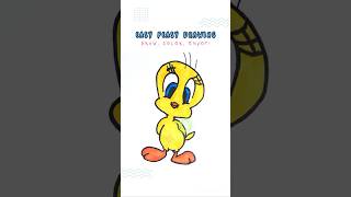 Easy Tweety Drawing drawing tutorialhowtodraw tweety easydrawing kidsart cartoondrawing [upl. by Juline15]