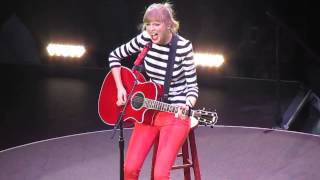 Taylor Swift Teardrops On My Guitar flawless high notes Red Tour LIVE San Antonio [upl. by Bethel]