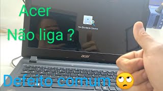 Notebook Acer Aspire ES1533 séries modelo N16C1 não liga led azul aceso direto análise 🧐 [upl. by Ettenowtna]