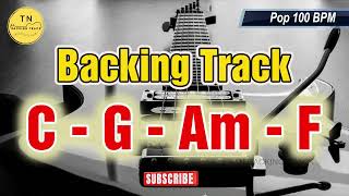 Backing Track C Major  C G Am F  Guitar Backing Track [upl. by Eiznik]