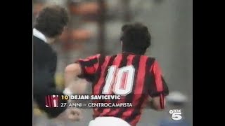 Milan  Real Madrid Friendly 1993 Savicevic Boban Baresi Hierro Zamorano Butragueño Maldini [upl. by Biancha]