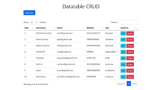 Datatable server side processing CRUD Operations  Bootstrap 5  PHP MYSQL AJAX [upl. by Joanie]