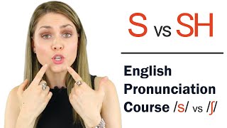 How to Pronounce S and Sh ʃ  Learn English Pronunciation Course [upl. by Ynaitirb]