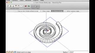 Draw a 3D Ionic Volute Using the Curve Maker and Taper Maker plugins within SketchUp [upl. by Riana]