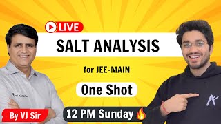 Salt Analysis  One Shot  By VJ Sir [upl. by Syman]