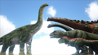 Brachiosaurus VS ARK Dinosaurs  Cantex [upl. by Essila453]