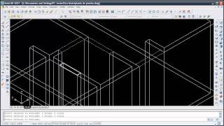 Modelar una casa en 3d en Autocad [upl. by Melinde]