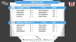 Rockliffe Park CC 1st XI v Saltburn CC 2nd XI [upl. by Mossberg]