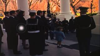 Funeral procession of John Kennedy leaving White House to reach Capitol HD Stock Footage [upl. by Claudette]