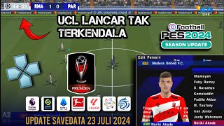 UPDATE SAVEDATA PES PPSSPP TERBARU EFOOTBAL [upl. by March761]