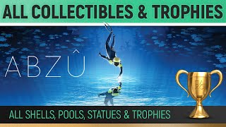 ABZÛ  All Collectibles and All Trophies 🏆 Complete 100 Trophy Guide [upl. by Narruc]