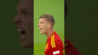 Dani Olmos AMAZING GOALLINE SAVE in Euro Final 🤯🔥 spain Euro2024 Soccer [upl. by Haneehs]