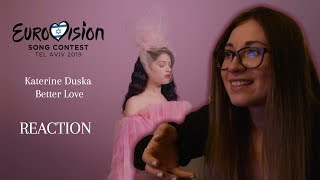 Reaction  Katerine Duska  Better Love  Eurovision 2019 Greece [upl. by Isador]