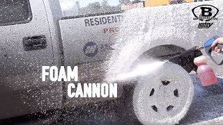 Bakers Gas Hotsy Foam Cannon Demo [upl. by Eva706]