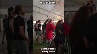 CREPITATION at Death Coffee Party 2024 circlepit grind concert metalhead [upl. by Doggett]