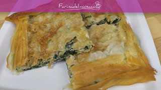 Una RICETTA FACILE da fare con la PASTA FILLO il BUREK o BYREK [upl. by Atiuqehs]