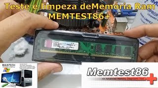 Teste de Memória Ram  MEMTEST86 [upl. by Yelahc]