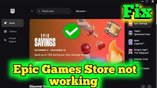 Fix Epic Games Store not working Epic Games Store Bed gateway error code 502 Epic launcher problem [upl. by Edric]