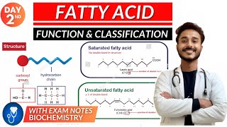 fatty acid biochemistry  essential fatty acid biochemistry  unsaturated and saturated fatty acid [upl. by Einnaj]