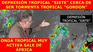 DEPRESIÓN TROPICAL SIETE EN EL ATLÁNTICO PRÓXIMA A SER TORMENTA TROPICAL GORDON JUE12SEPT24 [upl. by Bull]