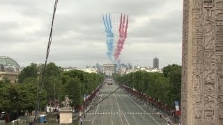 Frances Bastille Day marks WW1 centenary [upl. by Kulsrud661]