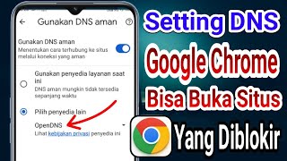 Cara Setting Fitur DNS Di Google Chrome Android Terbaru 2024 [upl. by Adnerol637]