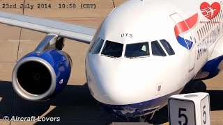 British Airways Airbus A320 GEUYS Takeoff│Germany BerlinTegel [upl. by Collbaith811]