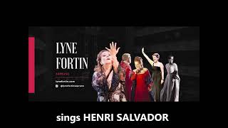 LYNE FORTIN sings HENRI SALVADOR LIVE 1994 [upl. by Nairdad]