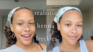 The key to realistic henna freckles ft Mihenna [upl. by Niuqram86]