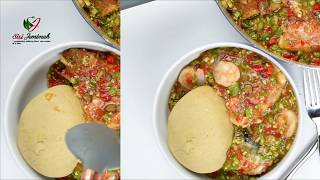 OILLESS OKRA SOUP  HEALTHY OIL FREE OKRA SOUP  OILLESS OKRO SOUP [upl. by Reave]