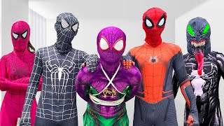 TEAM SPIDERMAN vs BAD GUY TEAM In Real Life  LIVE ACTION STORY 7  All Action [upl. by Meerek]