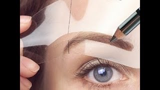 COMO UTILIZAR EL ESTENCIL PARA CEJAS [upl. by Ot547]