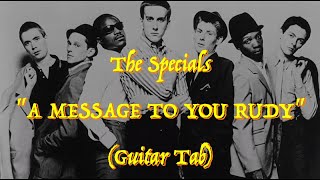 The Specials  “A Message to You Rudy”  Guitar Tab ♬ [upl. by Malena]