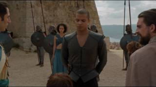 Grey Worm kills the two masters  Game of Thrones S06E09 [upl. by Einnus]