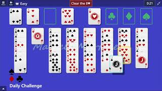 Microsoft Solitaire Collection  FreeCell Easy  March 12 2015  Daily Challenges [upl. by Nitaf]