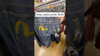 Found EVISU JEANS at the Thrift for 8 thrift thrifting fashion streetwear [upl. by Gitlow154]