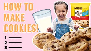 How to Make Perfect Chocolate Chip Cookies from Toll house Cookie Dough  DIY [upl. by Ilka]