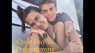 Cycle Day 21 Progesterone Levels  Blood Work Results [upl. by Crescentia]