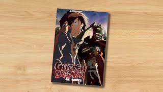 Gurren Lagann Art Works book flip [upl. by Dao]