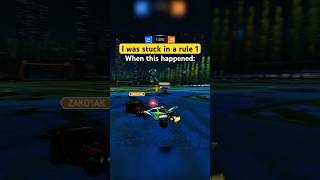 I was stuck in rule 1 when weird things happened 😳 rocketleague rl rlclips rlclip [upl. by Salomone565]