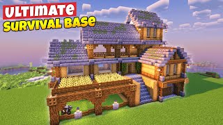 Minecraft Ultimate Survival House Tutorial⚒️ [upl. by Eugor454]