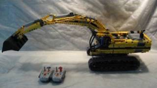 M4Xs Creations  Building Lego Technic  8043 Motorized Excavator [upl. by Ybsorc]