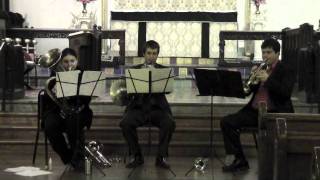 Scharres Divertimento for Brass Trio [upl. by Yenrab834]